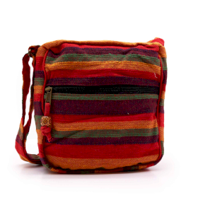 4x Lrg Nepal Sling Bag  (Adjustable Strap)  - Sunset Reds