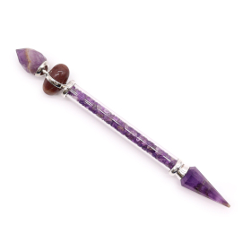 Shiva Lingam Magic Wand - 19.5cm - Amethyst - Success