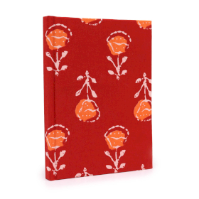 Cotton Bound Notebook 20x15cm - 96 pages - Roses