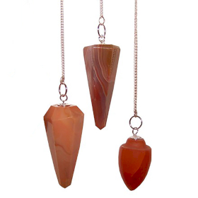 3x Magic Pendulum - Carnelian