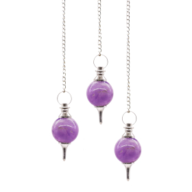 3x Sphere Pendulums - Amethyst