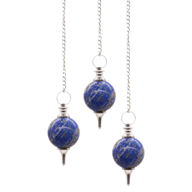 3x Sphere Pendulums - Lapis