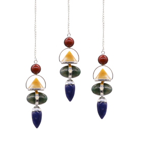 3x Four Elements Gemstone Pendulum