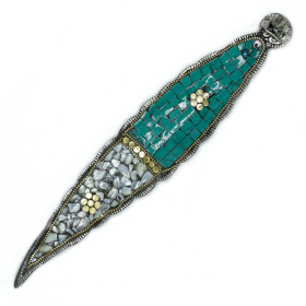 2x Buddha Long Leaf Tibetan Decor Incense Holder