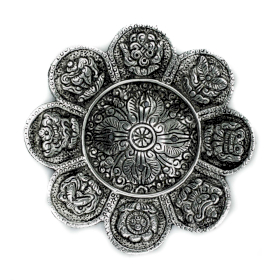 6x Tibetan Symbols Incense Holder 12cm