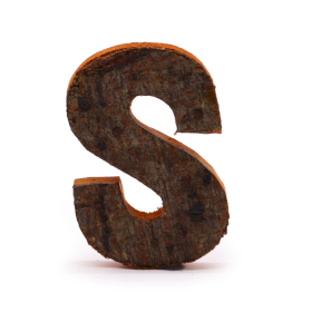 12x Rustic Bark Letter   - 