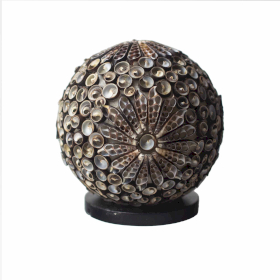 Boho Sea Shell Lamp - Chocolate Twist Globe - 15cm