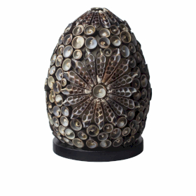 Boho Sea Shell Lamp - Chocolate Twist Oval - 15cm