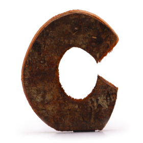 12x Rustic Bark Letter   - 