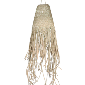 Natural Braided in Doum Suspension Lamp Shade - 20x15cm
