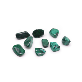 9x Tumble Stones - Malachite Grade SA