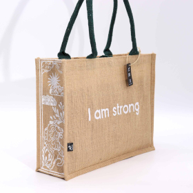 5x Hop Hare Jute Big Bag - I am Strong