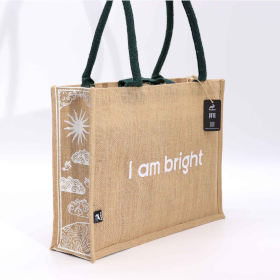 5x Hop Hare Jute Big Bag - I am Bright