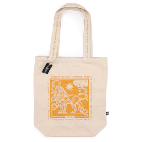 Hop Hare Tote Bag - I am Strong - Cotton Canvas