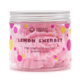 3x Lemon Sherbet Whipped Soap 120g