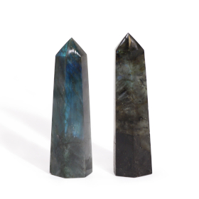 3x Madagascar Labradorite Points (approx 50-65gm 100x28mm)