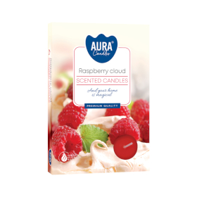 12x Set of 6 Scented Tealights - Raspberry Cloud