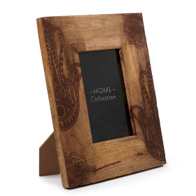 Med Mango Wood Picture Frame (for 10x15cm) 26x20x2cm - Hansa - Black