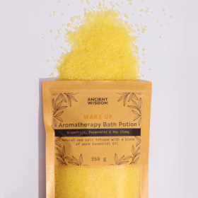 5x Aromatherapy Bath Potion in Kraft Bag 350g - Wake Up