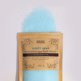 5x Aromatherapy Bath Potion in Kraft Bag 350g - Sleepy Head