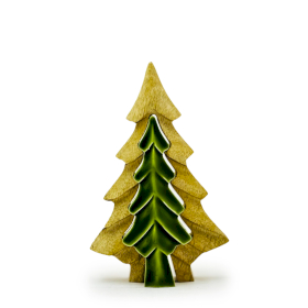 Lost in the Forrest - Small Tree in a Tree Wooden Decoration - 15x10cm