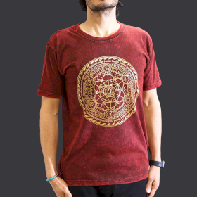 Medium Stone Washed T-Shirt - Chakra - Maroon