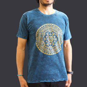Medium Stone Washed T-Shirt - Chakra - Blue