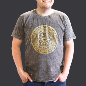 XLarge Stone Washed T-Shirt - Chakra - Dark Grey