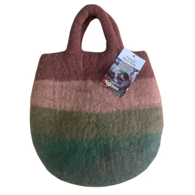 Mushroom Garden Felted Bag - 35x27cm