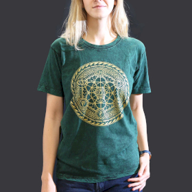 Small Stone Washed T-Shirt - Chakra - Green