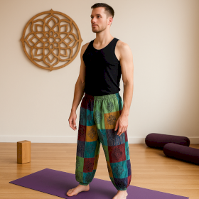 Nomad Sari - Mushroom Pants - Green Tones L/XL
