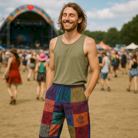 Nomad Sari - Mushroom Pants - Purple Tones L/XL