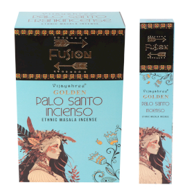 12x 15g Golden Fusion Incense Sticks - Palo Santo and Frankincense