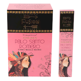 12x 15g Golden Fusion Incense Sticks - Palo Santo and Rosemary