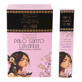 12x 15g Golden Fusion Incense Sticks - Palo Santo and Lavender