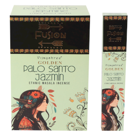 12x 15g Golden Fusion Incense Sticks - Palo Santo and Jasmine