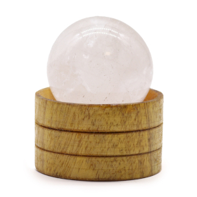 Gemstone Crystal Sphere 40mm - Clear Quartz with Stand