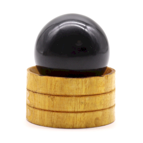 Gemstone Crystal Sphere 40mm - Tourmaline  with Stand