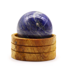 Gemstone Crystal Sphere 50mm - Afghan Lapis  with Stand