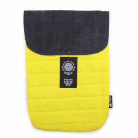 Laptop Padded Pouch - Crazy Yellow - 14oz Stonewash