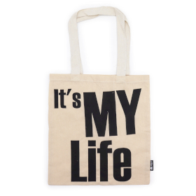 10x Iconic Basic Tote Bag - IT\'s MY LIFE - (40x36cm) - Natural 4oz