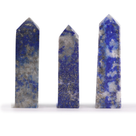 3x Gemstone Obelisk Points approx 5cm - Afghan Lapis