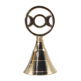 4x Altar Brass Bell - Three Moon