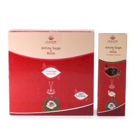12x Ishom Smudge Incense - White Sage & Rose