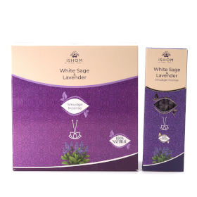 12x Ishom Smudge Incense - White Sage & Lavender