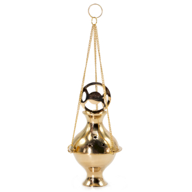 Hanging Brass Incense Burner - Three Phase Moon
