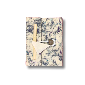 Med Lokta Mixed Blue Cotton Notebook (15x12cm) - 45 leafs