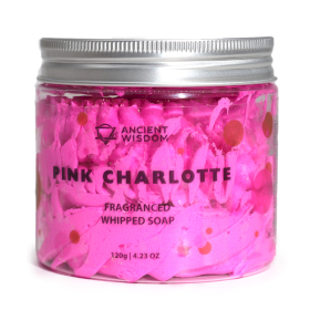 3x Pink Charlotte Whipped Soap 120g