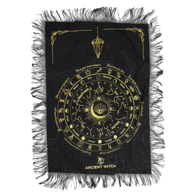 6x All Seeing Eye - Pendulum Divination Cloth - Black & Gold