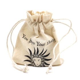 8x Esoteric Pouch - Natural & Black (4x2 Designs) - 10x12cm